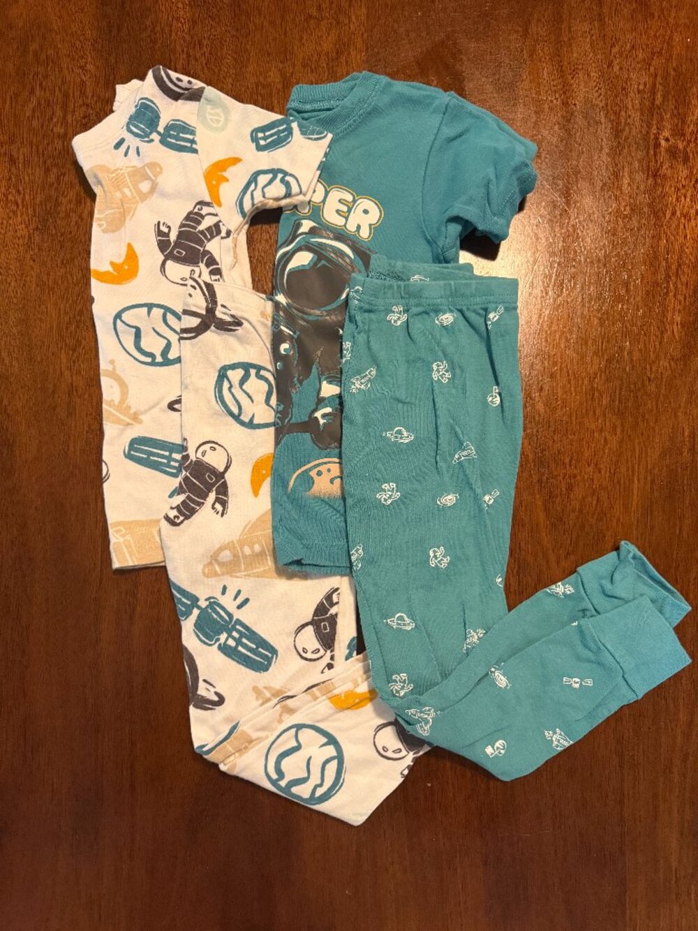 4T Boys Astronaut Pajamas Set